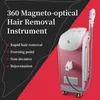 Máquina indolor da remoção do cabelo do elevado desempenho opt dpl nd yag laser 360 luz magnética nenhum dispositivo do revitalizador da pele da depilação do trauma