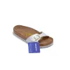 Sandaler tofflor Boston Cogs Sandal Designer Sneakers CLOG Sandaler Kvinnor glider svart vit matt färg Serpentinläder