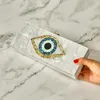 Abendtaschen Ethnische Evil Eye Tasche Geldbörse Acryl Box Kupplungen Reise Dame Party Frauen Braut Handbgas Brieftasche Marke