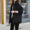 Women's Trench Coats 2023 Winter Fashion Korean Loose Thin Westernized Thick Patchwork Cotton Dress Trend Jackets For Women