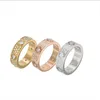 Hommes Femmes Amour Bague Bijoux De Mode Mariage Fiançailles Mariée Cadeau Fête Étoile Diamant Bague Rose Argent Or Acier Inoxydable Femmes 297M