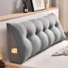 Pillow Headboard Cushion Triangular Long Pillow with Filler Reading Large Backrest Support Wedge Bed Daybed Comfort Rest Waist Pillow 231009