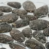 Pedras preciosas soltas naturais turritella ágata misturada com designs irregulares pingentes tamanho aproximado máximo de 30 mm a 50 mm
