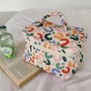 Sacs à cosmétiques Kits de pochette de maquillage en coton pour femmes mignonnes Ins sac à cosmétiques de voyage de grande capacité étuis de toilette à glissière boîte de rangement de cosmétiques 231009