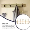 Hangers Racks Rattan Hooks Garments Organizer Rack Clothes Hanging Hanger Children's Room Decor Clothing Shop 5 Hooks 66x20cm 231007