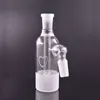 Nargile 14mm 18mm kül yakalayıcı percset 45 derece cam kül yakalayıcılar Bong adaptörü için farikalı ashcatcher dab teçhizat dengeli destek destek ekle müşteri logosu