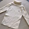 Kindersweaters Jongens Peuters Designer krokodillenborduurwerk Truien Meisjes Jeugdkleding Casual Kindervest kinderkleding Zwart Wit Grijs Tops Truien Jassen