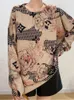 Pulls pour femmes surdimensionné automne hiver vison velours pull pull femmes floral modis dames à manches longues décontracté lâche femme hauts 2023