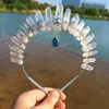 Grampos de cabelo Cristal Natural Colorido Starfish Shell Lua Pingente Vestido Cosplay Coroa Tiara Europa e Estados Unidos Estilo Sal