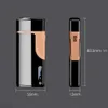 Briquets Unique métal rotation ARC briquet USB Rechargeable créatif Plasma allumeur de cigarette coupe-vent électrique briquet Gadget pour hommes JF3S