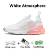 Nike Air Max 270 UNC Triple bianco nero BARELY ROSE scarpe da corsa da uomo moda Antracite Habanero University Rosso blu Grape tiger Olive uomo donna scarpe da sportive sneakers