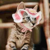 Katzenkostüme, Hut, entzückendes Kostüm, Haustier, Cartoon-Form, gestrickt, aus Wollgarn, Party