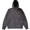 Men's Autumn And Winter New Soft Shell Hooded Jacket Simple Solid Color Polar Fleece Leisure Sweater Q0122