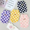 Dog Apparel Plaid Plush Coat Vest Pet Clothes Warm Dogs Sweater Puppy Clothing Cat Fleece Shirt Coral Autumn Winter Soft 231009