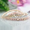 MG0943 New Design Dainty Hematite Beaded Bracelet Gold Color Beadd Stacking Bracelets Stretch EMF Protection Bracelet1956