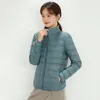 Piumino invernale da donna Parka LU-35 Colletto alla coreana Cappotto leggero con cerniera Abbigliamento da allenamento casual Felpa Taglie forti Top S-4XL