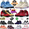 With Box 5 men basketball Shoes 5s Orewood Brown Aqua Sail Suede Red White Cement Crimson Bliss Racer Blue Bordeaux UNC Black Metallic mens trainers sports sneakers