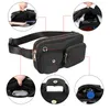 Outdoor Bags Sports Fanny Pack Men Women Running Gym Waist Bag Double Zipper Multi-Pockets Adjustable Strap Chest Jogging Hiking Cycling 231009