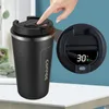 Tazze Bicchiere da caffè intelligente in acciaio inossidabile Thermos con display intelligente della temperatura Tazza da viaggio portatile 380 ml 510 ml 550 ml 231009