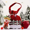 Decorazioni natalizie Sacchetti regalo per caramelle Sacchetti di tela da imballaggio di Natale Sacchetti con coulisse Custodia per regali Confezione di gioielli per braccialetti