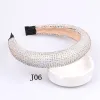 Crystal Hair Bands Shiny Padded Diamond Headband Hoop 6 colors Fashion Hair Accessories For Women 6 colors available J1501 ZZ