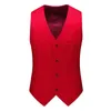 Herenvesten 16 kleuren Herenpakvest Engelse stijl Vintage vest Formele bruiloftskleding Slim Fit Ontwerp gilet mannelijk 231009