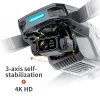 4Kカメラ付きKF101 Max-Sドローンプロフェッショナル5km WiFi 500m高さEIS 3-AXISジンバルFPVブラシレスQuadcopter RC GPSドロン