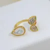 Anéis de cluster de alta qualidade pura 925 prata esterlina luxo jóias femininas pedras coloridas linda gota de água brilhante anel tendência presente