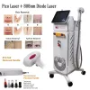 Ny design tatuering pico laser penna laser borttagning pigment tatuering tvätt 808 diod laser smärtfri hårpilation 2in1 för professionell skönhetssalong