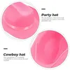 Grampos de cabelo rosa chapéu de cowboy estilo ocidental decoração acessórios de fantasia festa cowgirl sun block suprimentos moda animal chapéus adultos