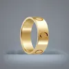 Love Ring Designer Rings For Women/Men Ring Wedding Gold Band Luxury Jewelry Titanium Steel Gold-Plated Never Fade Not Allergic 214175815764628