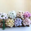 Decorative Flowers Yan 27 Heads Artificial Rose Peony Flower Bouquets Silk Roses Long Stem For Home Vase Decor Wedding Bride Decoration