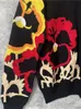 Женские свитера, черный пуловер с цветочной вышивкой, женский пуловер в стиле бохо с длинным рукавом и круглым вырезом, осенне-зимний джемпер, верх, свободные вязаные свитера C-010 231009
