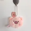 Porte-clés 1pc cochon peluche rose doux porte-clés accessoires mignon kawaii étudiant sac corée ins enfants porte-clés broche