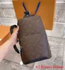 Masowe męskie torebki na klatkę piersiową Crossbody 7708 Backpack Ramerze Torby Poręczne torby posłańca czarny projektanta sieci torebka telefoniczna telefon komórkowy Man Portfel torebki 4