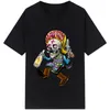 Homens camisetas Homens Dia dos Mortos Posada Algodão Mexicano Folk Art Sugar Skull Roupas Manga Curta Tees Casual Streetwear Tops