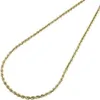 10K Yellow Gold Fill Mens or Ladies Hollow Rope Chain Necklace 3 MM 24 Inches260h