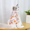 Cat Costumes Postpartum Cloth Weaning Suit Printing Four-legged Polyester Anti Licking For Pet Supplies