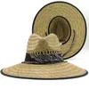 Chapeaux à larges bords Chapeaux de seau Simple travail manuel femmes hommes paille été plage chapeau de soleil en plein air été large bord Jazz Panama paille sauveteur chapeau femmes chapeau d'été 231009