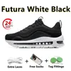 97 97S RUNNINGskor Herrtränare Kvinnor Sneakers Sean Wotherspoon Silver Bullet Undebeated Olive Triple Black Gradient Fade Futura Blue White Black Womens Sports