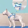 Katthalsar leder Cawayi kennel Pet Harness Leash Set Training Walking Leads For Small Cats Dogs Floral Print Harness Collar Justera Leases Set 231009