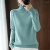 Women's Sweaters Sweater Women Warm Turtleneck 2023 Winter White Ladies Cashmere Pullover Female A1252