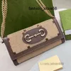 5A luxe tas 5A Portefeuilles Mini Cross Body Designer Claic Chain Bag Dameshandtassen Oude bloem Crobody Enveloptassen Schoudertas Carolder Portemonnee Canvas Leer Metaal Har