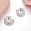 Tiff Küpe Tasarımcı Takı Lüks Moda Kadınsı Takı S925 STERLING Gümüş Yuvarlak Bel Kristal Elmas Küpeler Çok Soyut Mücevher Aksesuar