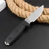 H1086 Outdoor Survival Straight Knife 9Cr18Mov Stone Wash Blade Full Tang G10 Handle Outdoor Fixed Blade Hunting Knives with Kydex