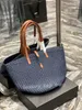 Y Дизайнерская сумка для пакета овощная корзина сумки для покупки парижский стиль черный сололовый пакет Laffite Woven Bag Сумки модные сумки