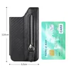 10pcs Cell Phone Pouches PU Plain Multifunctional Zipper Phone Credit Card Holder Mix Color