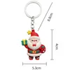 Chaveiros Chaveiro PVC Pingente Chave Boneco de Neve Elk Santa Acessórios