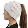 Ball Caps Bowknot Decor Beanie Adult Elastic Hat Winter Warmer Knitted Cold Presents For Students Teenagers