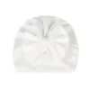 Bébé filles chapeau avec disque fleur nouveau-né infantile tout-petits bonnets casquettes chapeaux enfants noués Turbans bandeau casquette chaude